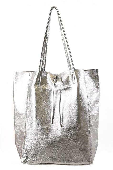 silver metallic leather fabric|silver leather handbag.